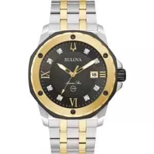 Mens Bulova Marine Star Mens 'A' 3H Diamond Watch