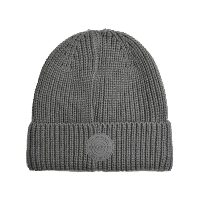Lambretta Mens Logo Fleece Beanie in Charcoal Charcoal Male One Size