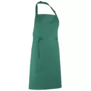 Premier 'colours' Bib Apron / Workwear (pack Of 2) (one Size, Emerald)