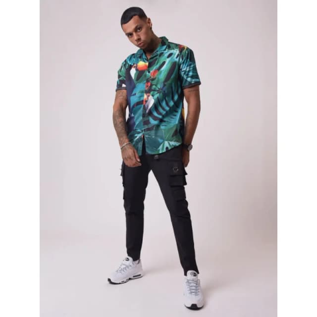 Project X Paris Short sleeve tropical shirt Project X Paris Noir Male S