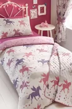 Quilted Throw Divine Unicorns