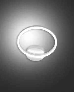 Giotto Integrated LED Wall Light White Glass