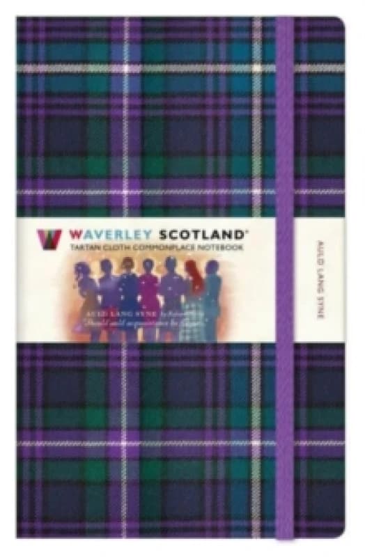 Waverley Scotland Tartan Notebook: Auld Lang Syne Tartan Large Notebook 21cm x 13cm Hardback