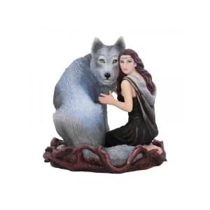 Soul Bond Wolves Statue