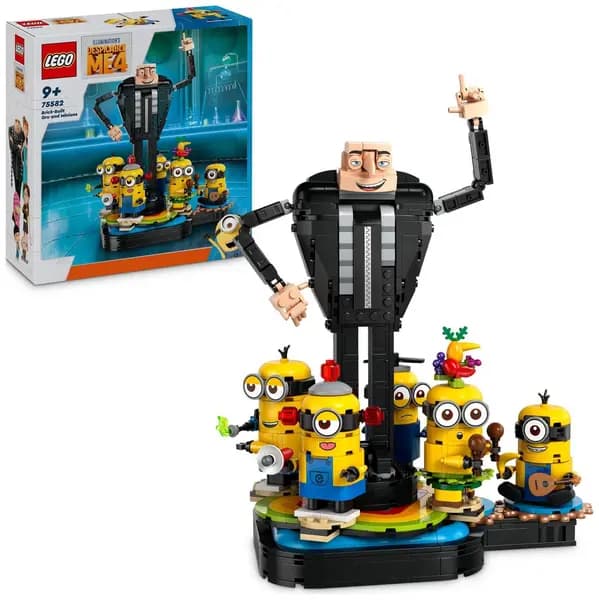 LEGO LEGO Despicable Me Brick-Built Gru and Minions Toy Set 75582