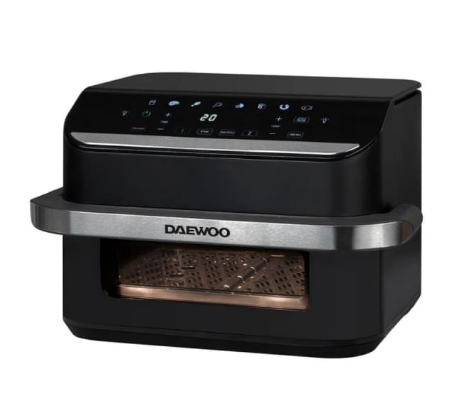 Daewoo Daewoo 10L 'Megadrawer' Single or Double Air Fryer Dual Drawer Large Capacity in Black One Size Unisex 5024996981346