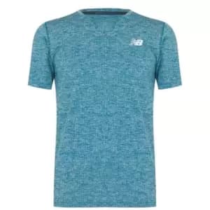 New Balance Tenacity Short Sleeve T Shirt Mens - Blue