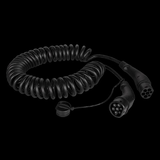 LogiLink EV charging cable. Type 2. 3-phase. spiral. 20 A. 11 kW. 5 m