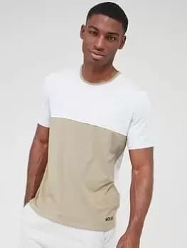BOSS Bodywear Balance Lounge T-Shirt - Light Grey/Khaki , Light Green, Size 2XL, Men