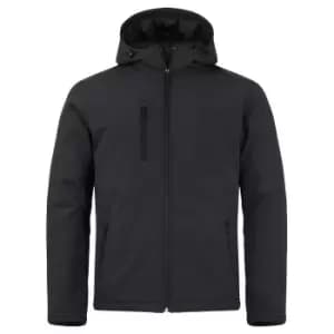 Clique Mens Padded Soft Shell Jacket (3XL) (Black)