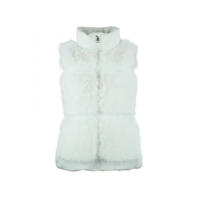 Womens sleeveless fur jacket Peak Mountain Beige Female L