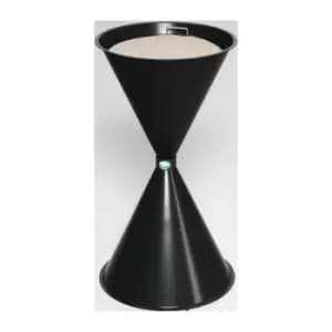 Cendrier sur pied D400xH730 mm gris anthracite tole dacier VAR