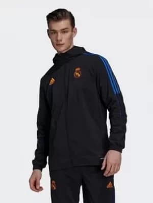 adidas Real Madrid Tiro Presentation Track Top, Black Size M Men