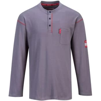 FR02GRR5XL - sz 5XL Bizflame FR Henley - Grey - Portwest