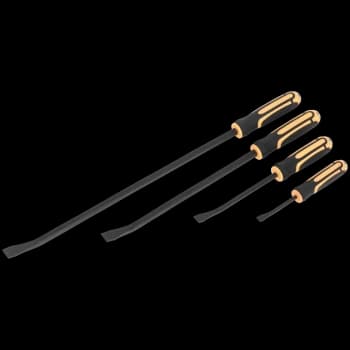 Siegen 4 Piece Angled Hammer Cap Pry Bar Set