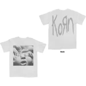 Korn - Requiem Album Cover Unisex Large T-Shirt - White