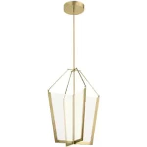 Elstead Quintessentiale - Quintiesse Kichler Calters Integrated LED Pendant Ceiling Light Champagne Gold, 3000K