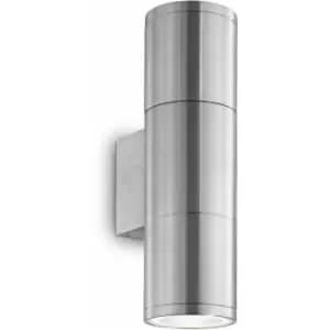 Aluminum wall light gun 2 bulbs