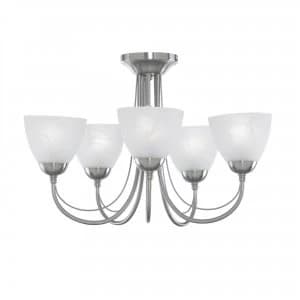 Litecraft Lima Large Satin Nickel Light