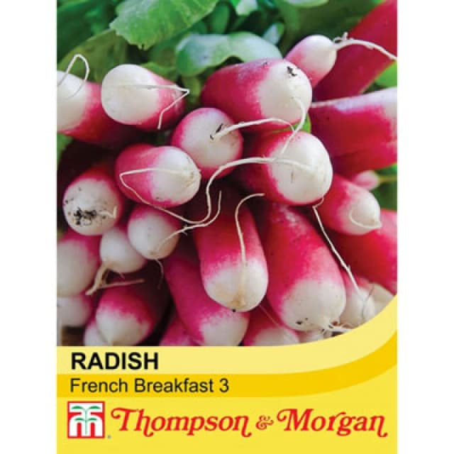 Thompson & Morgan Radish French Breakfast 3 1 Seed Packet (750 Seeds)