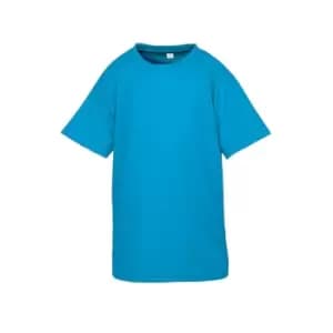 Spiro Chidlrens/Kids Impact Performance Aircool T-Shirt (3-4 Years) (Ocean Blue)