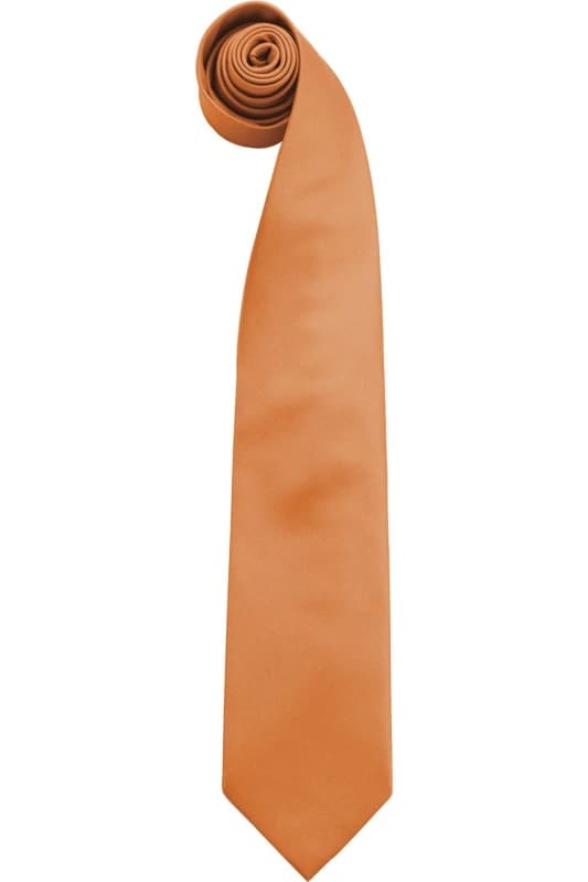 Premier Premier Men “ColoursPlain Fashion Business Tie in Orange Orange One Size Male 5055805451750