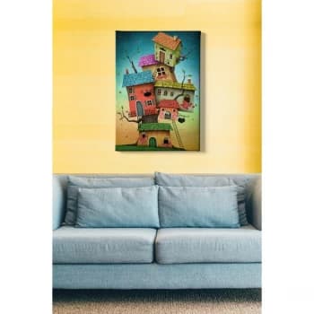 Kanvas Tablo (50 x 70) - 181 Multicolor Decorative Canvas Painting