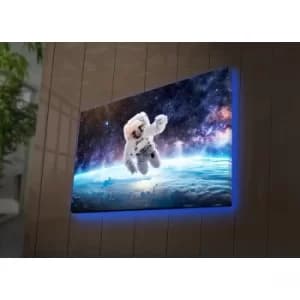 NASA-003 Multicolor Decorative LED Lighted Canvas Painting