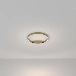 Maytoni Rim Modern Integrated LED Semi Flush Light Brass, 40cm, 4000K