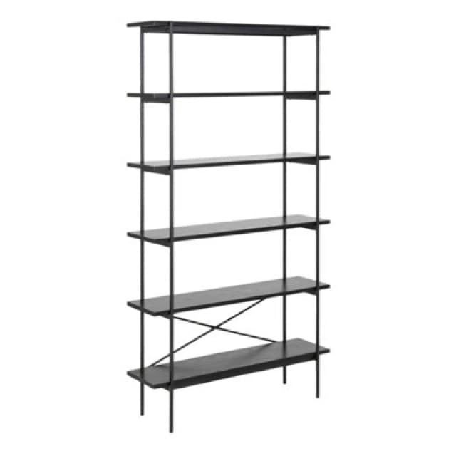 Furniture To Go Angus Bookcase With 5 Shelves In Black