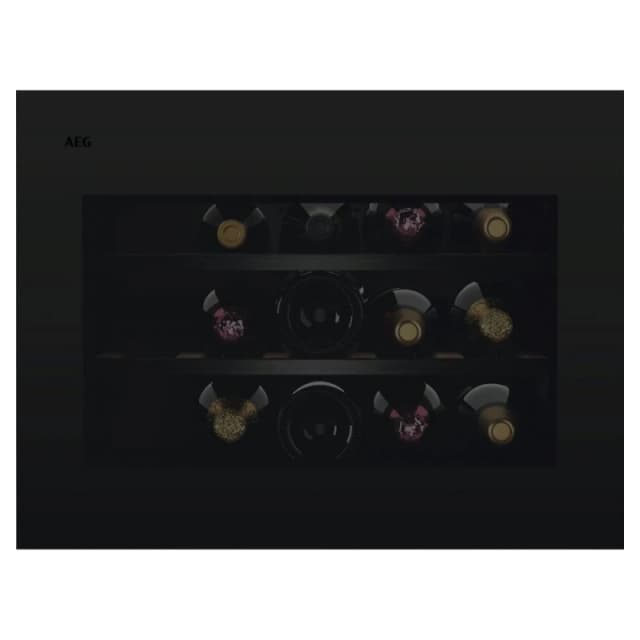AEG NKW8P21KAT 45cm Series 8000 Integrated In Column Wine Cooler - MATTE BLACK NKW8P21KAT