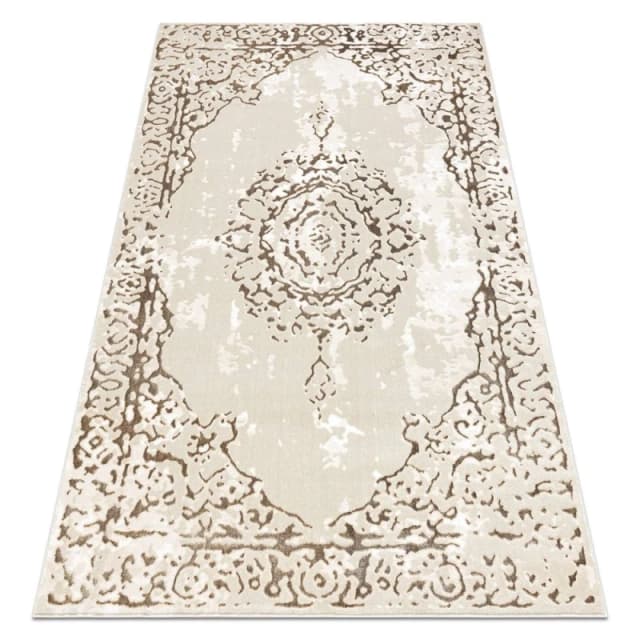 RugsX Carpet Allure 1961 Ornament, Frame - Structural, Stylish, Glamour Cream / Gold 120X170 Cm