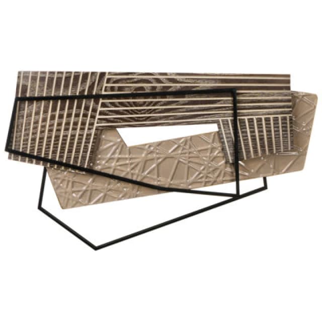 Beliani Wall Decor Ennis Metal 36cm Brown