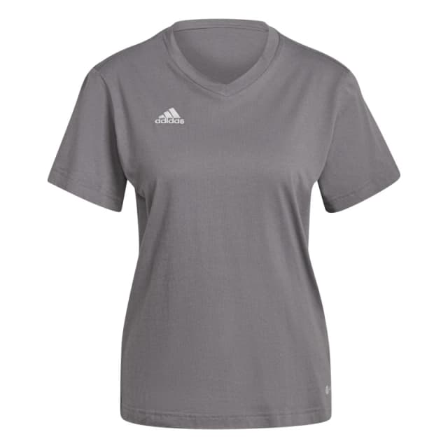 adidas Womens Short Sleeve Performance Gym Top Grey Four female 6 (XXS)