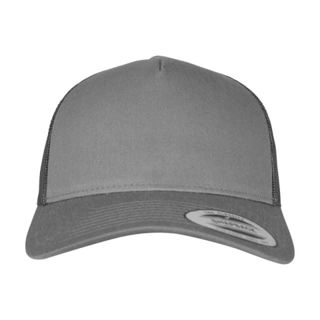 Flexfit Retro Trucker Cap in Charcoal Charcoal Unisex One Size