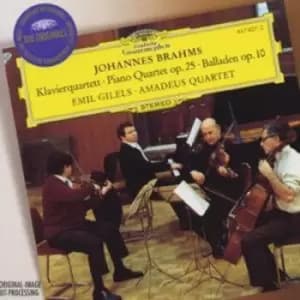 Piano Quartet by Johannes Brahms CD Album