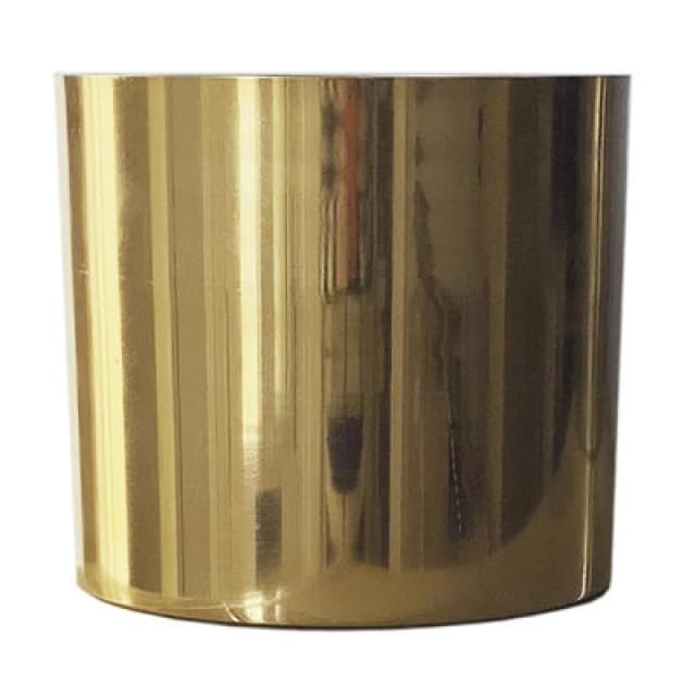 Leaf Modern Metal Planter Gold 18Cm Polished Shiny Finish Golden Colour