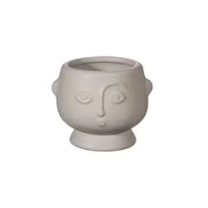 Small Face Planter Matt Grey