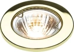 KnightsBridge IP20 12V 50W max. L/V Downlights with Bridge - Brass