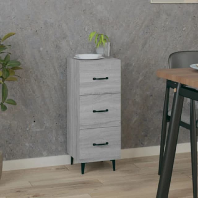 Vidaxl Sideboard Grey Sonoma 34.5X34X90 Cm Engineered Wood
