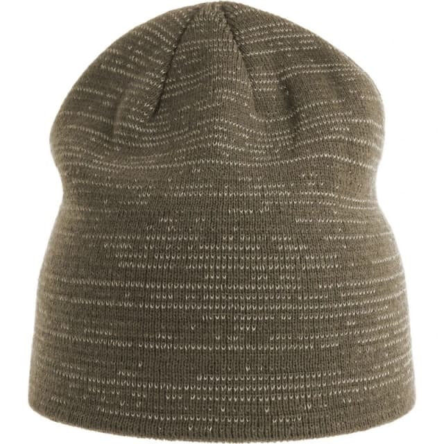 Atlantis Atlantis Men Shine Reflective Short Beanie in Olive Olive One Size Male 5063300858257