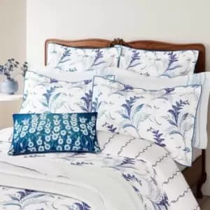 V&A Baroque Single Duvet Cover, Indigo