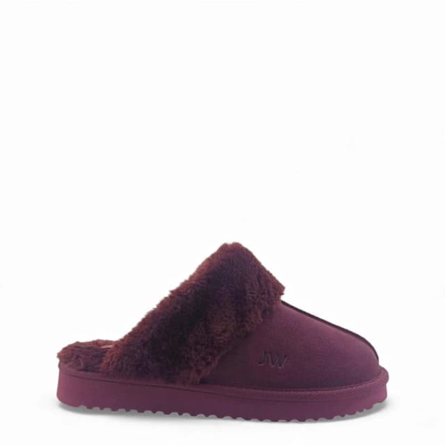Jack Wills Mule Slippers Ladies Burgundy female 4 (37)