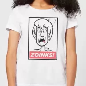 Scooby Doo Zoinks! Womens T-Shirt - White - L