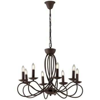 Fan Europe Lighting - Fan Europe GINEVRA 8 Light Chandeliers Corten 70x42cm