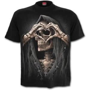 Dark Love Mens Large T-Shirt - Black