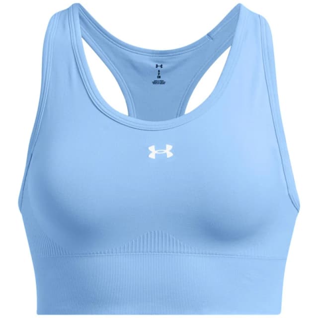 Under Armour Womens Vanish Seamless Medium Impact Sports Bra Blue female 8 (XS)