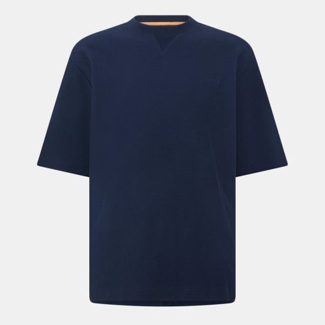 Boss Mens Te Waffle T-Shirt Dark Blue male S