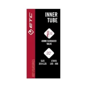 ETC Inner Tube 20 X 4.125 Schrader Valve 40mm