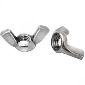 Toolcraft Wing Nuts DIN 315 Galvanised Steel M8 Pack Of 10
